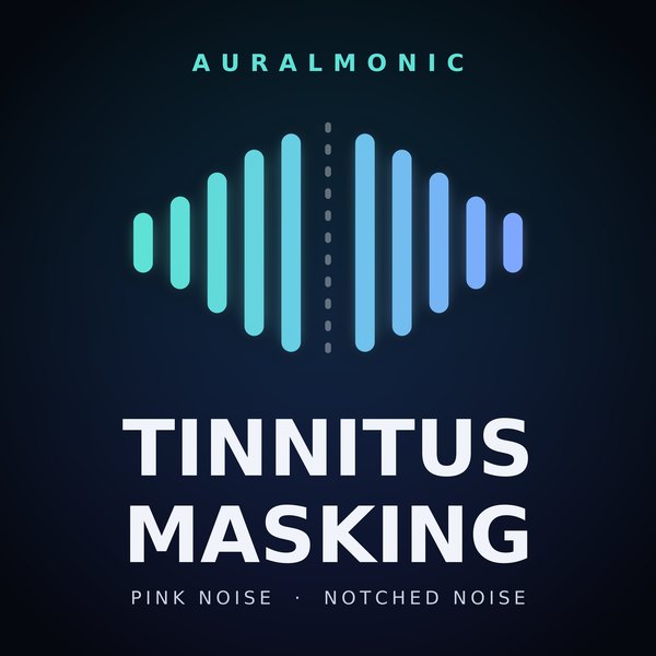 Auralmonic Tinnitus Masking cover: a spectrum with one band carved out